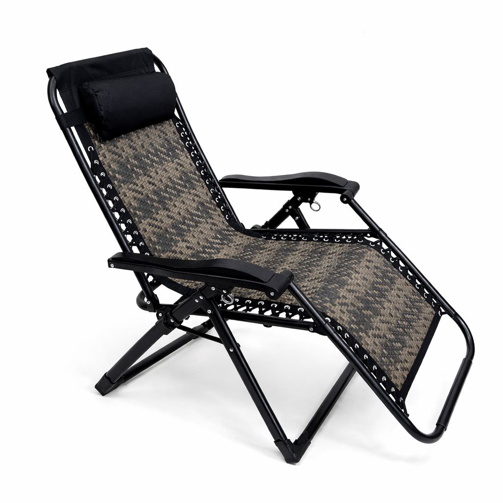 Șezlong pliabil RELAX PRO cu tetieră reglabilă.