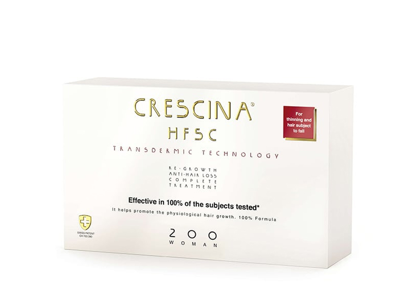 Crescina HFSC Transdernic 200 Femei tratament contra caderii parului fiole N10+N10