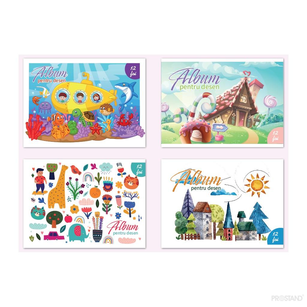 PROSTAND Album p/u desen cu clama A4 12 foi PR-A4-12 /12