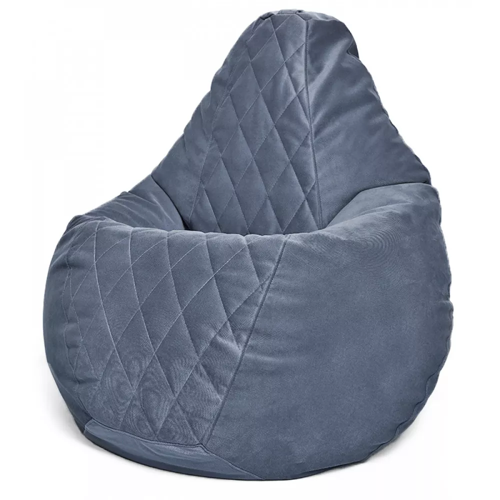 Fotoliu BeanBag din velur Maserrati "Romb", marimea "L" culoarea sură