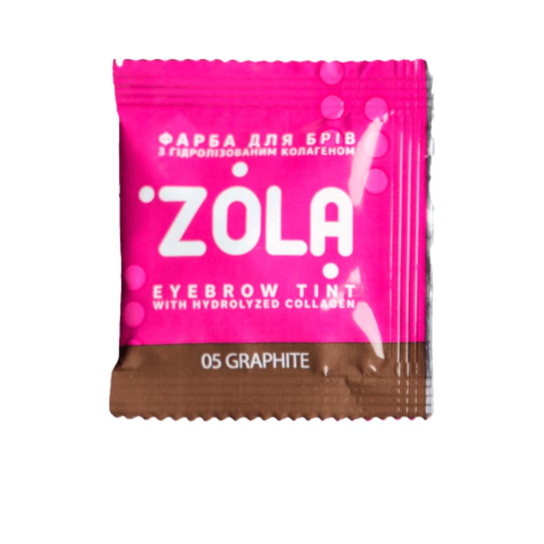 Vopsea pentru sprâncene ZOLA cu colagen 05 Graphite 5 ml