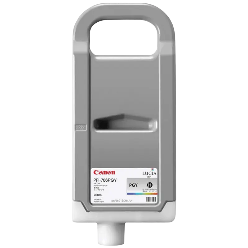 Cartuș de cerneală Canon PFI-706PGY, 700ml, Foto Gray