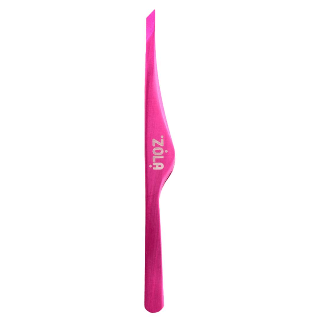 Pensetă profesională teșită pentru sprâncene ZOLA PINK