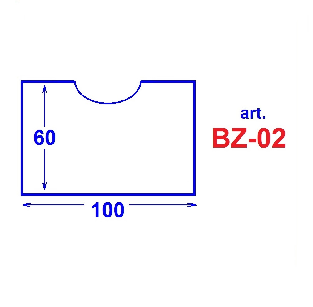 BZ-02 Buzunar transparent 60*100 mm