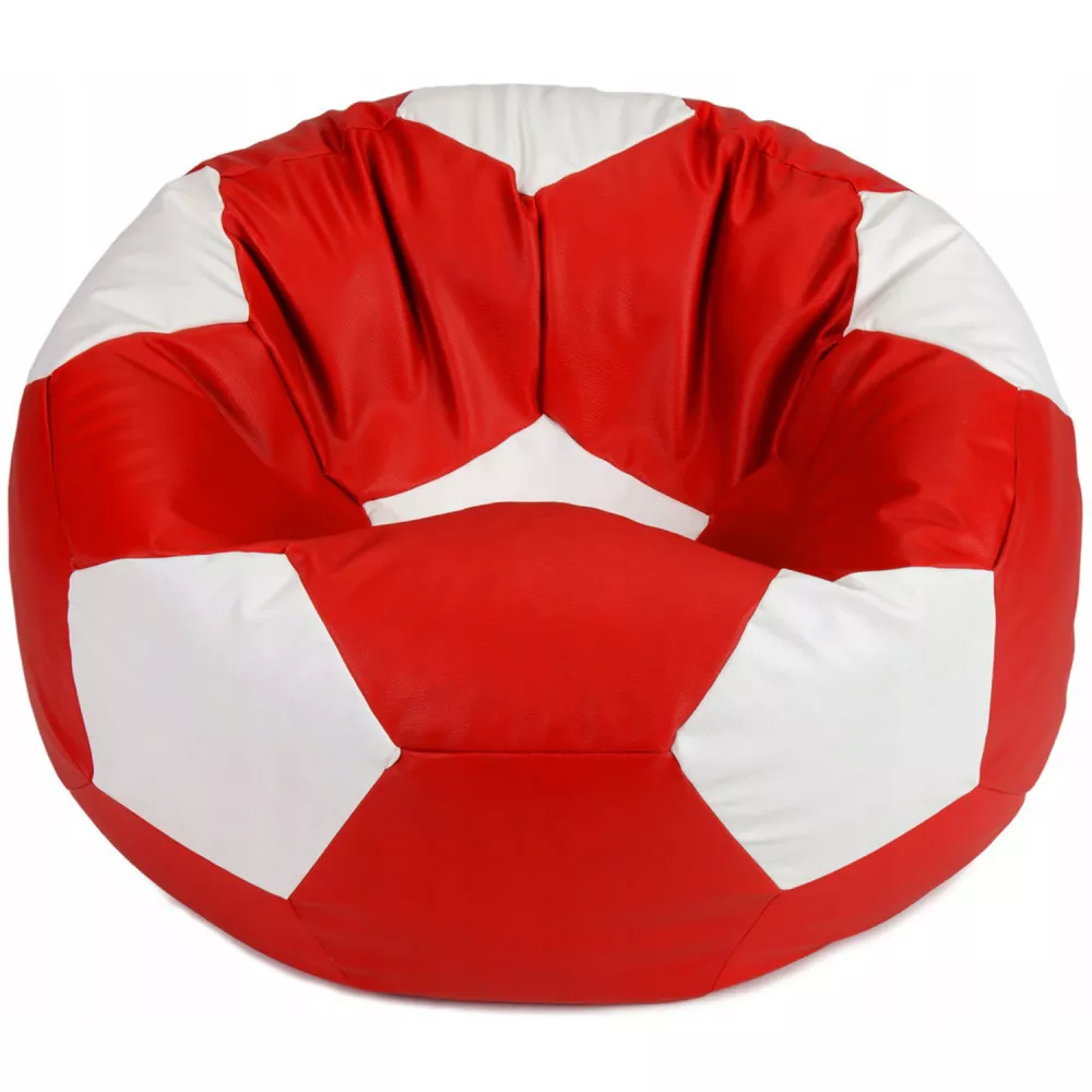 BeanBag Minge marimea M, culoarea rosu cu alb din ecopiele