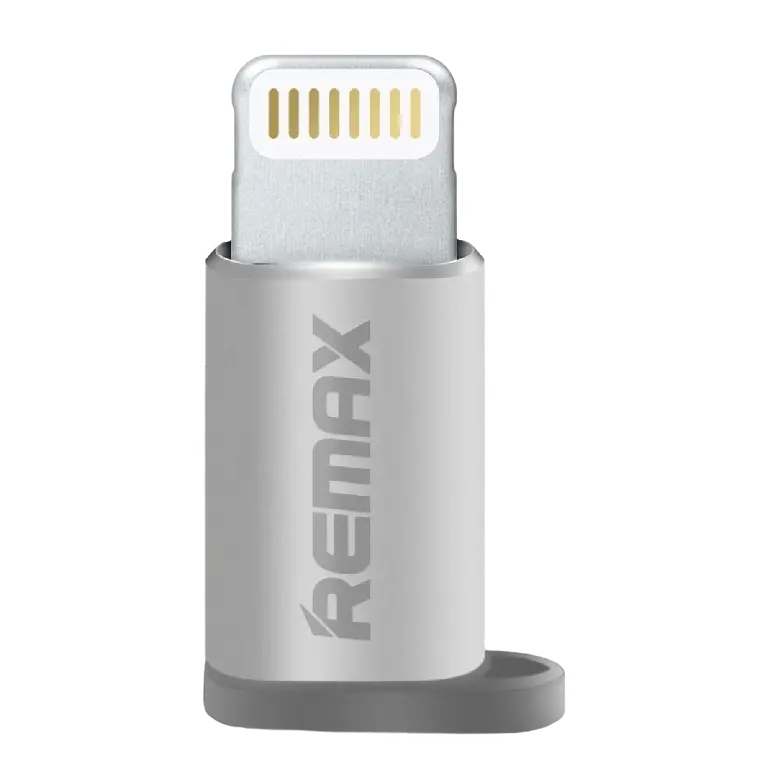 Adaptor USB Remax RA-USB2, Micro-USB/Lightning, Argintiu