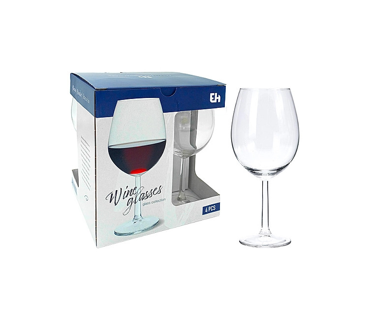 Set de pocale pentru vin roșu EH 4buc. de 580ml - 21сm (38528)