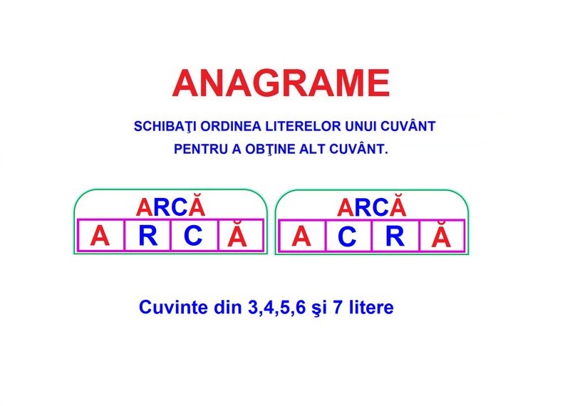 L-123 Anagrame - planşe A4