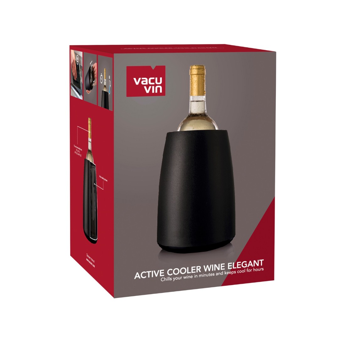 Vacu Vin Active Cooler Wine Elegant Black