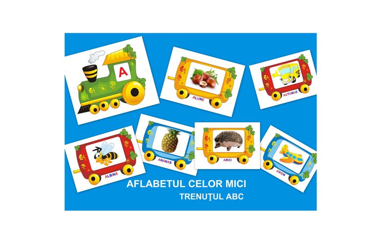 L-151 Joc cu jetoane Alfabetul celor mici -Trenuţul ABC