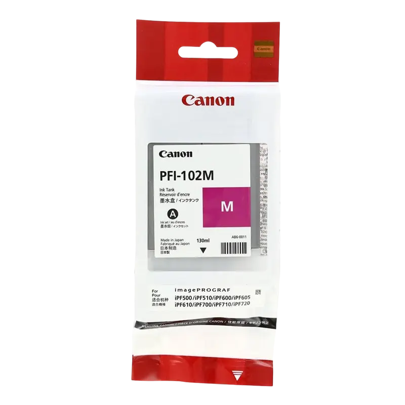 Cartuș de cerneală Canon PFI-102, 130ml, Magenta
