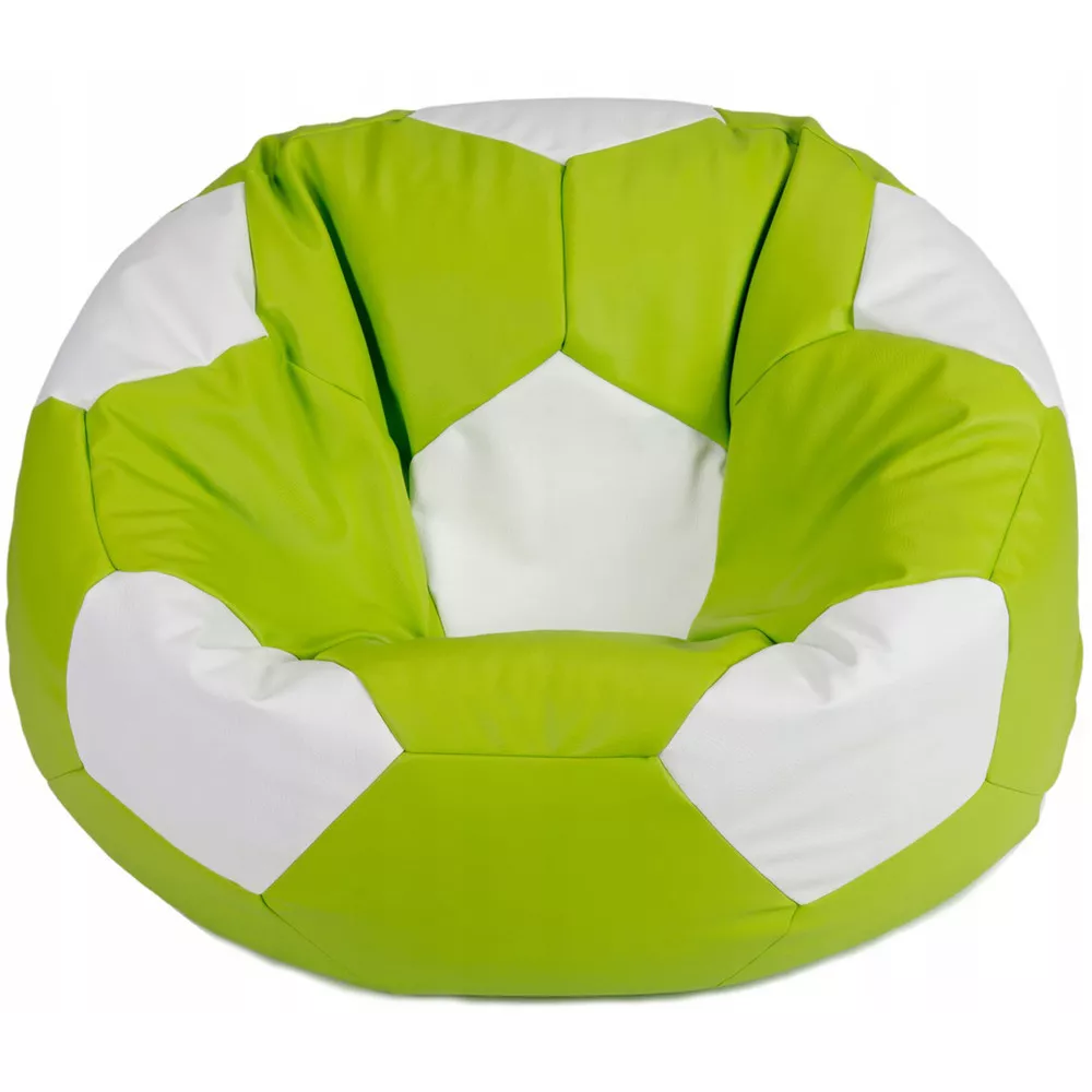 BeanBag Minge marimea"XXL",culoarea verde cu alb din ecopiele