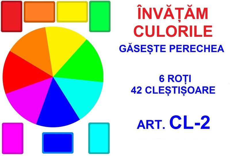 CL-2 Joc cu cleşte Învăţăm culorile
