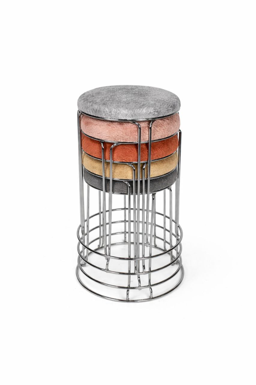 Set 5 taburete «Gravity Loft Сhrome»