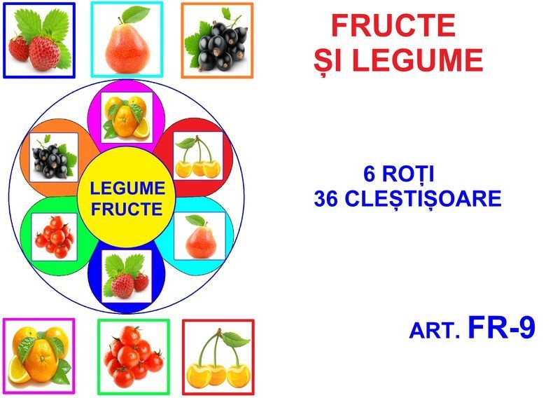 FR-9 Joc cu cleşte Fructe şi legume
