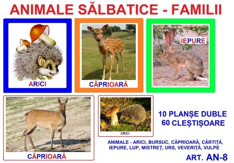 AN-8 Joc cu cleşte Animale sălbatice