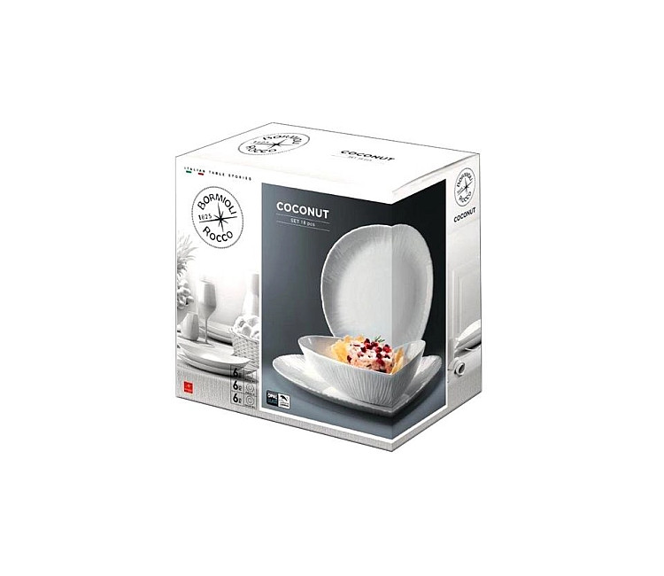 Set de veselă Bormioli Coconut 18buc - 39536 (opalglass)