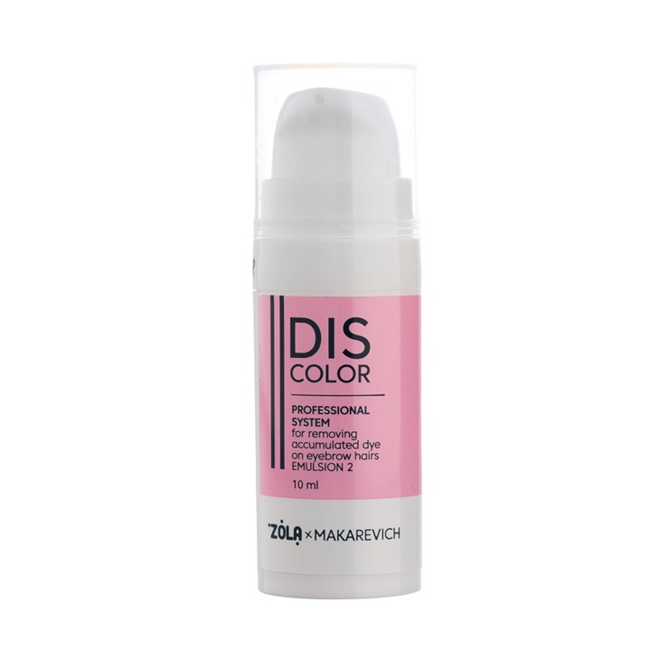 ZOLA x Makarevich DISCOLOR Emulsion 2 sistem profesional pentru îndepărtarea pigmentului acumulat din sprâncene