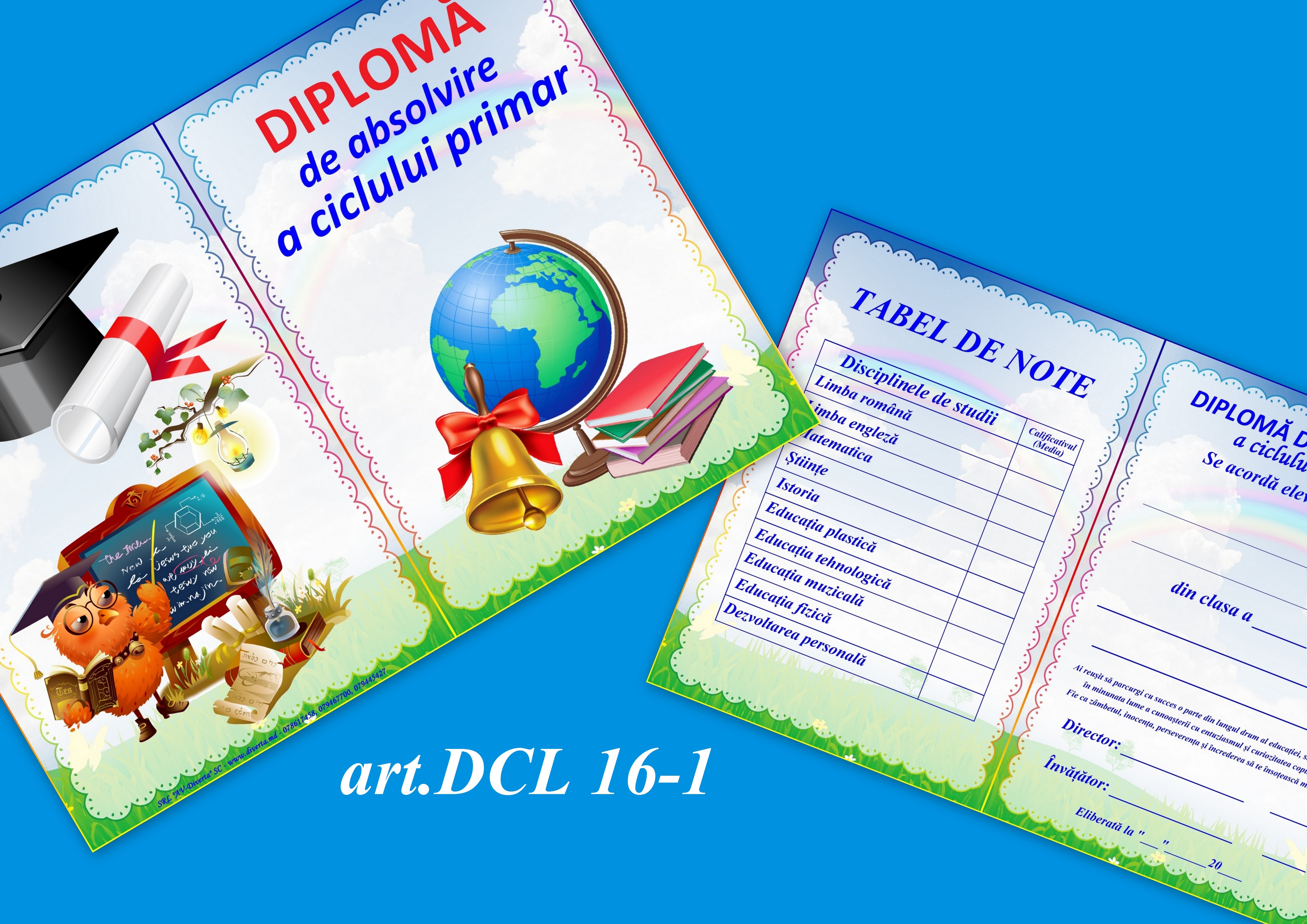 Adio, clase primare art.DCL 16-1