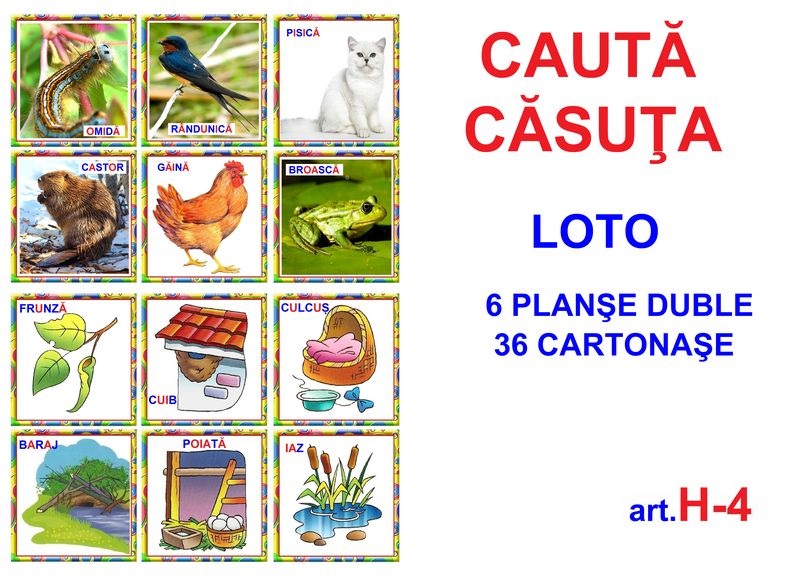 H-4 Joc Loto Caută căsuța