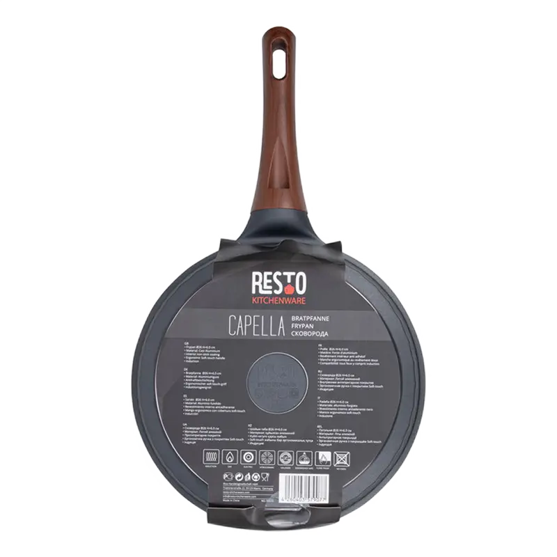 Tigaie RESTO 93510, 26cm, Negru