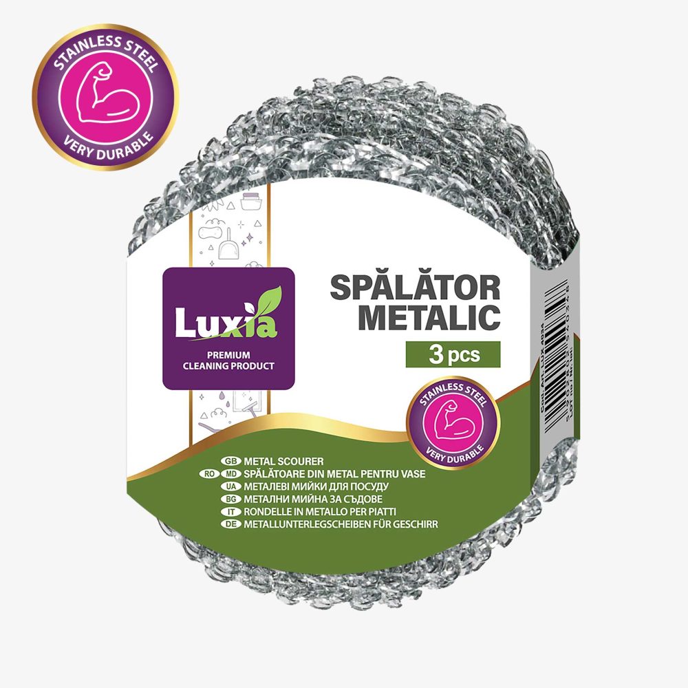 LUXIA Burete metalic p/u vesela 3buc  LUX-4034  /24