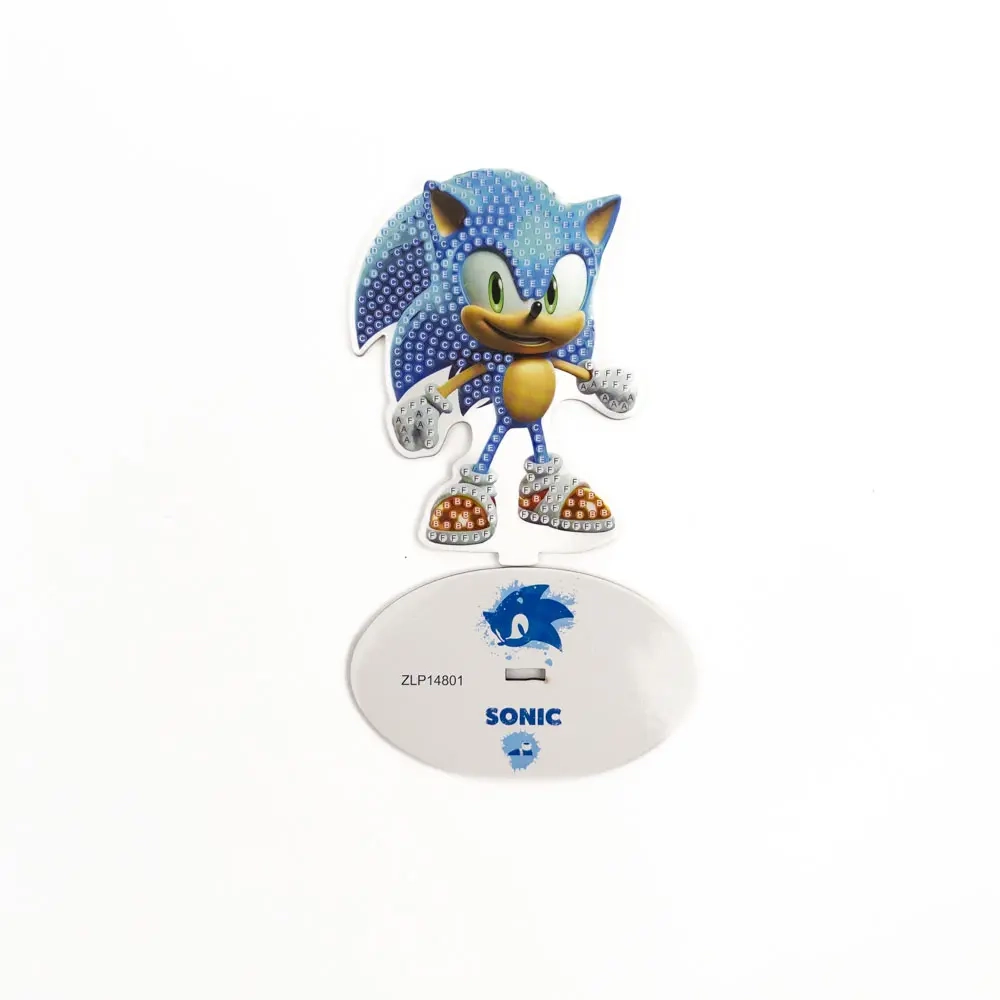 Figurină de masă mozaic diamant Sonic 11,5 pe 8,4 cm
