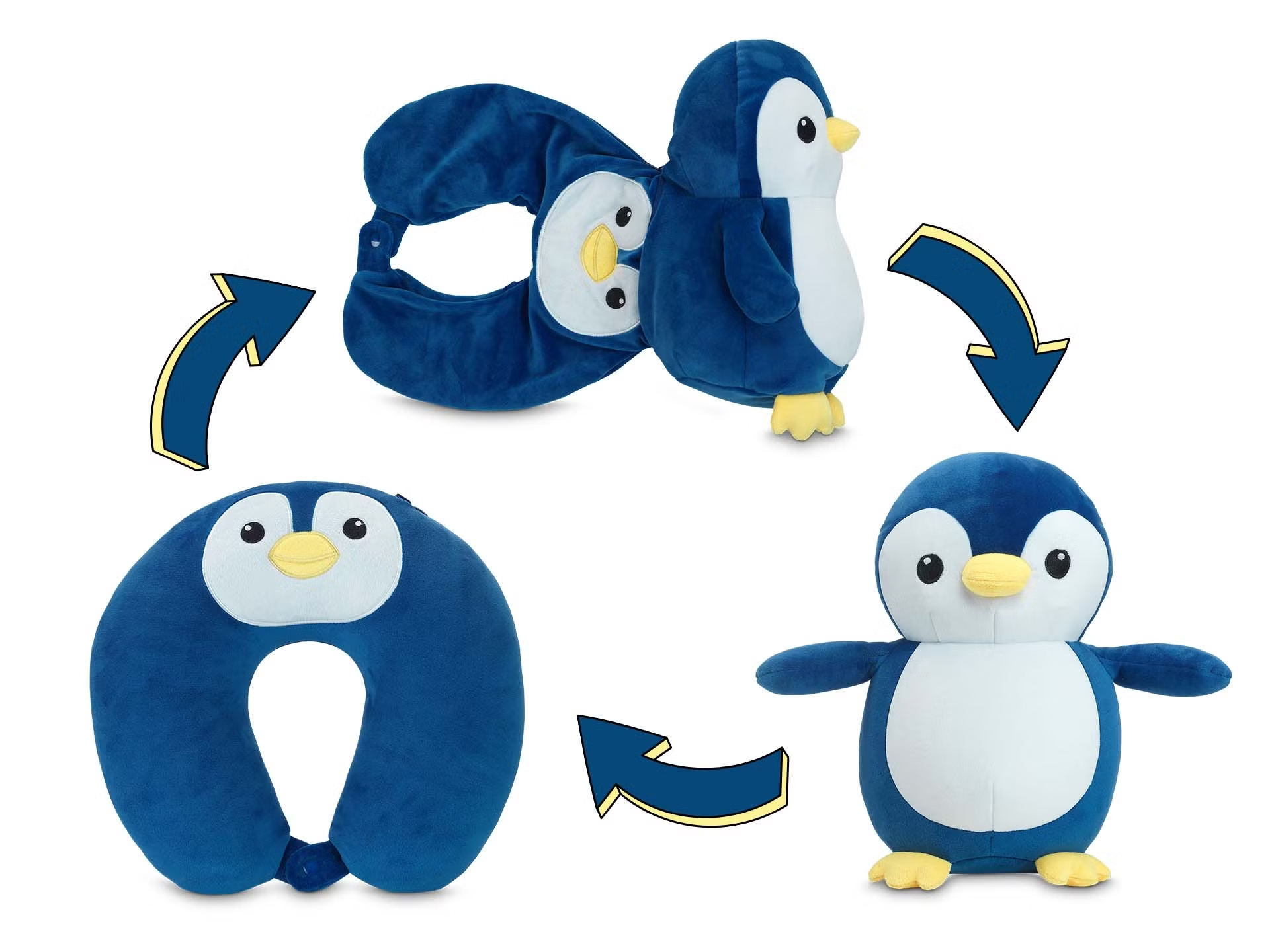 Pingo Pinguin – perna jucarie 2in1 pentru calatorii Dormeo