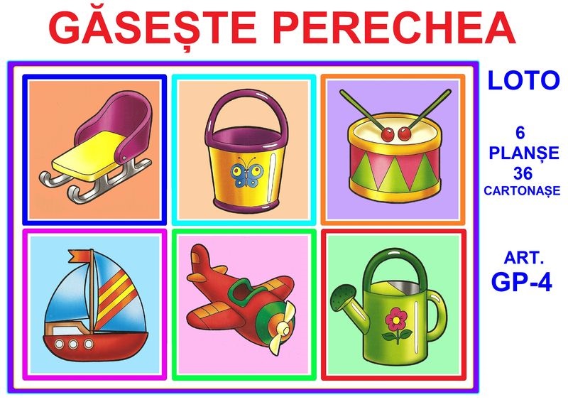 GP-4 Joc Loto Găseşte perechea