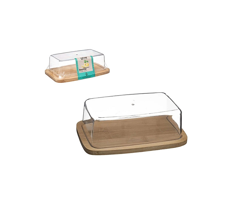 Untieră cu capac Five 19x12.5x6cm - suport bambus (50055)