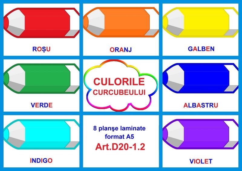 D20-1.2 Învăţăm culorile curcubeului (A5)