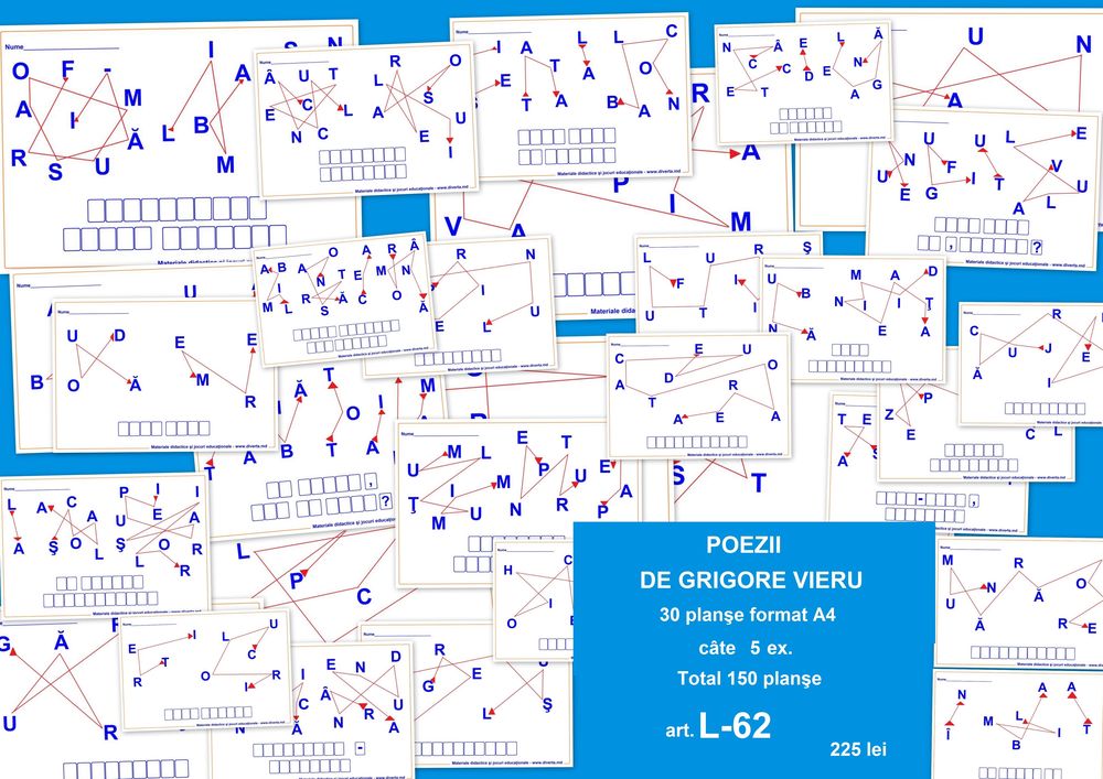 L-62 Poezii de Grigore Vieru - planşe
