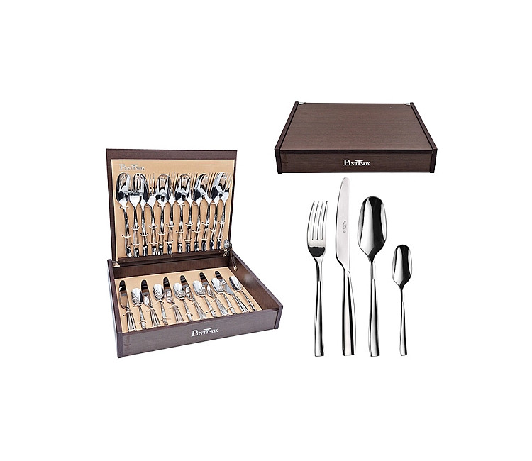 Set tăcâmuri Pinti Infinito 24buc Inox - 54990 (satin)