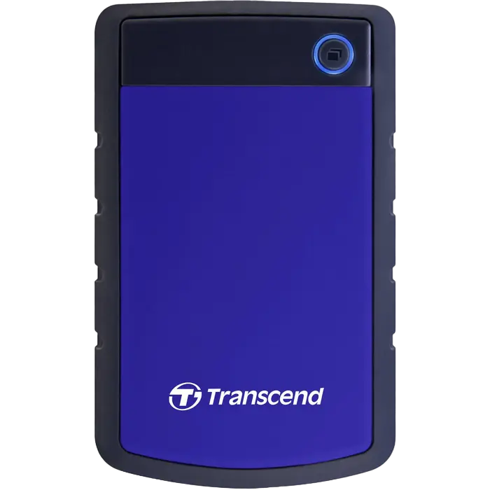 HDD portabil extern Transcend StoreJet 25H3B, 1 TB, Gri/Albastru (TS1TSJ25H3B)