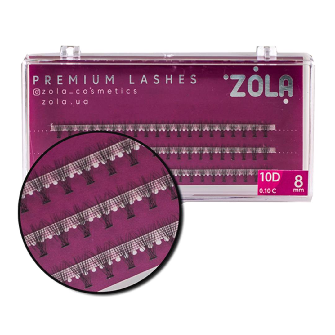 Gene tip buchețele ZOLA Cluster lashes 10D 8 mm