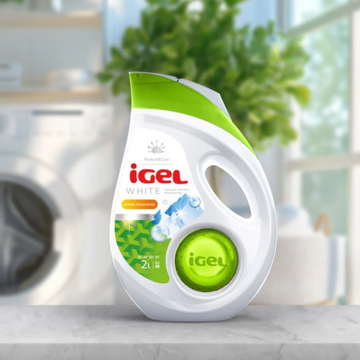 Detergent lichid pentru rufe albel iGEL White 2 L / 50 spalari