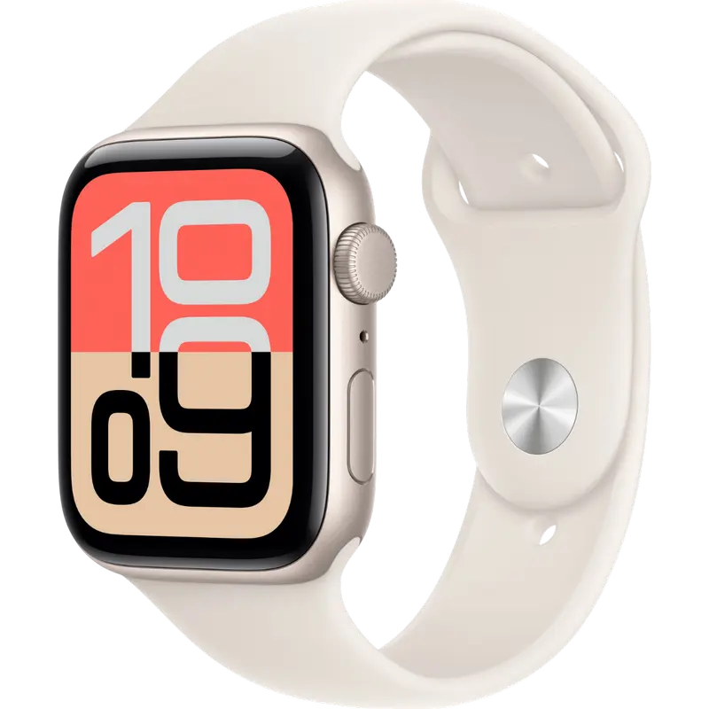 Ceas inteligent Apple Watch SE 3, 44mm, Starlight
