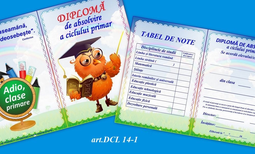 Adio, clase primare art.DCL 14-1