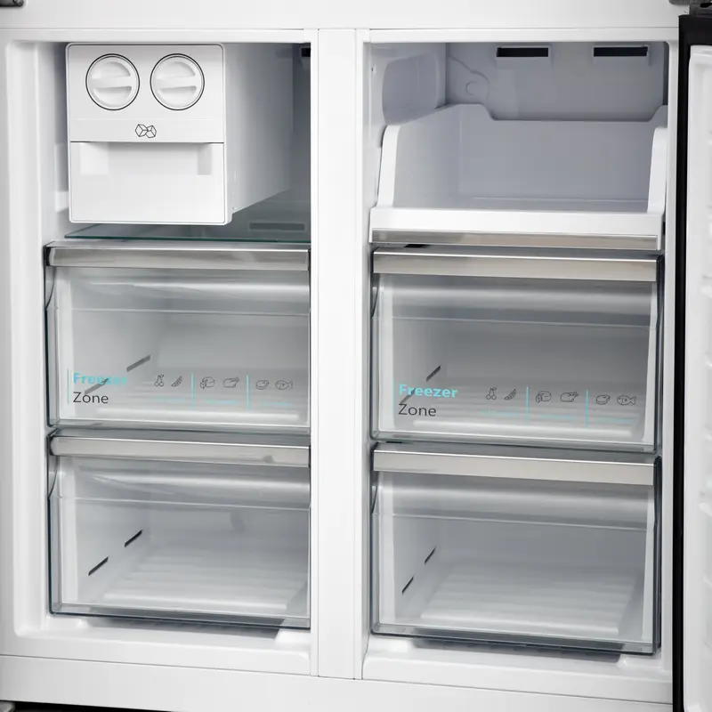 Frigider Sharp SJ-NFA35IHDAD-EU, Oțel inoxidabil