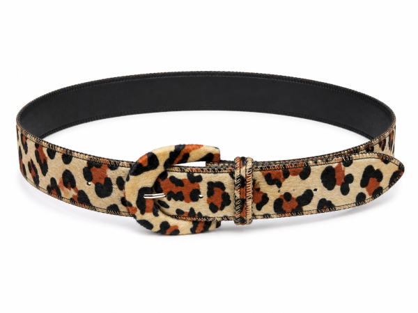 Curea damă cu print leopard