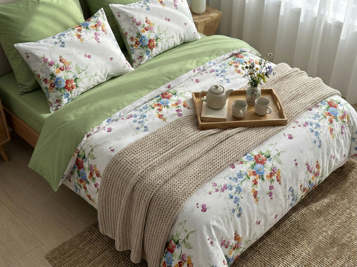 Set 1,5 cu cearșaf elastic 140x200 SR021