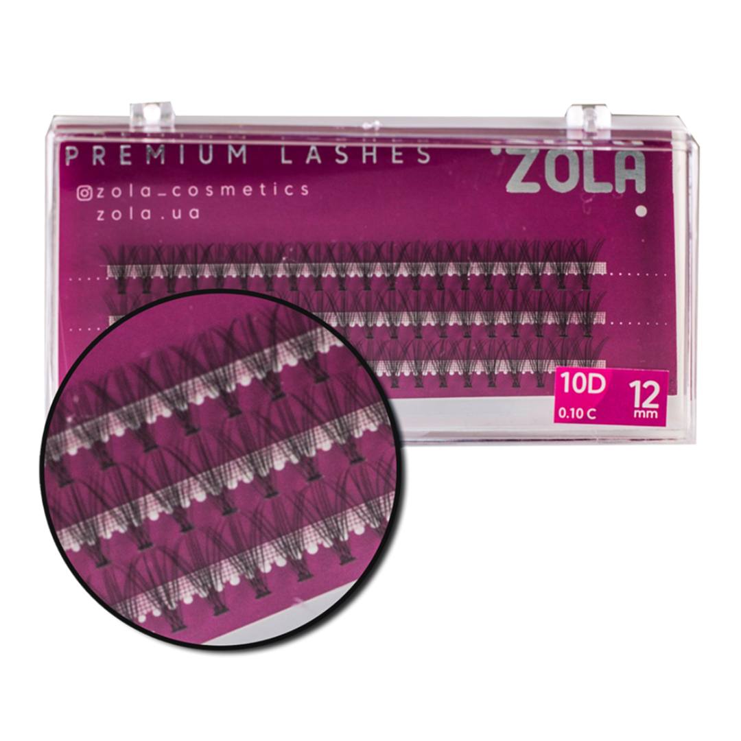 Gene tip buchețele ZOLA Cluster lashes 10D 12 mm