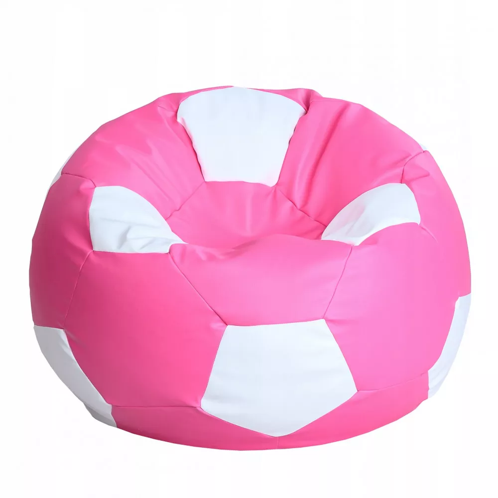 BeanBag Minge marimea"XXL",culoarea roz cu alb din ecopiele