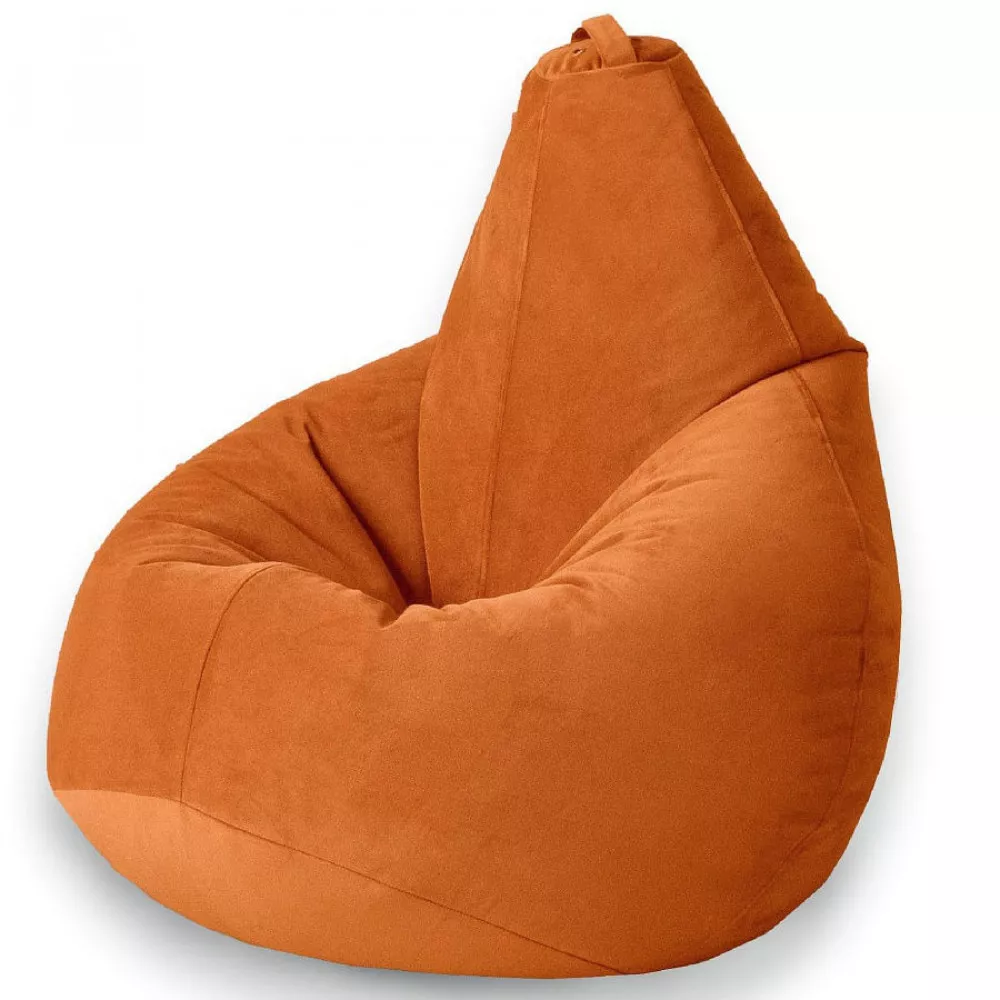Fotoliu para din velur marimea L, culoare oranj
