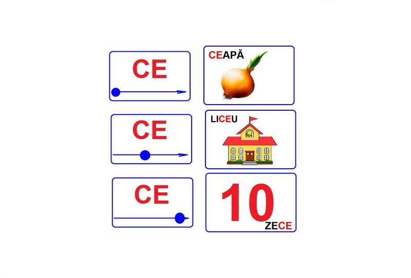 L-209 Joc cu jetoane Logopedie animată - Grupuri de sunete CE, CI, GE, GI