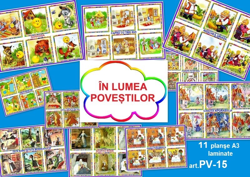 PV-15 În lumea poveștilor - 11 planşe A3