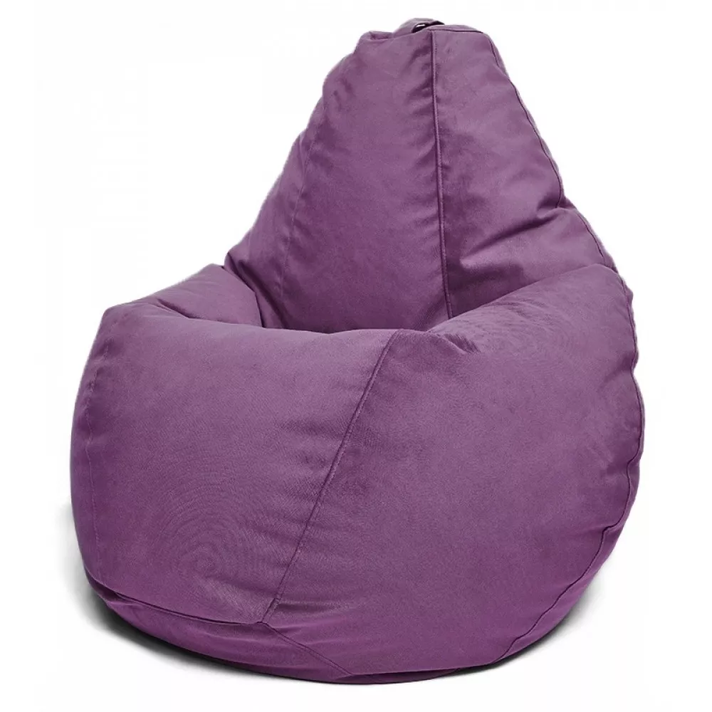 Fotoliu BeanBag din velur Maserrati, marimea "L" culoare liliac