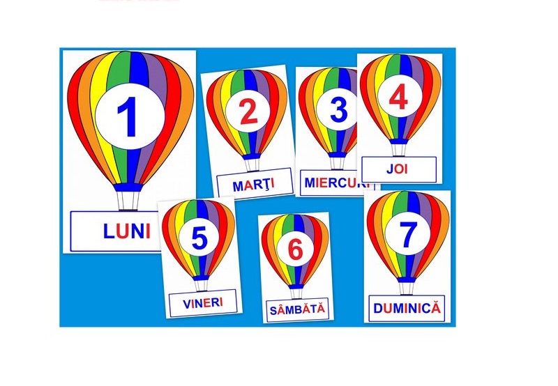 D11-8.2 Zilele săptămânii (A5)