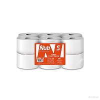 NUA PROF Hirtie igienica Cellulosa Premium Mini Jumbo12 role 2 pliuri 100m