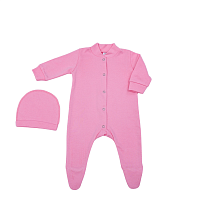 Slip + caciulita Pampy (0-1 luni) Pink